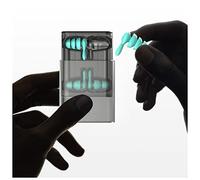 Tapones Para Los Oídos 2 pares/paquete Anti-ruido Ear Enchufe Aislamiento de sonido Protección for el oído Earplugs Tapones for dormir Impermeable Silicona Nadar Earplugs Suave Tapones Para Los Oído