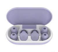 Tapones para los oídos a base de silicona que ofrecen cancelación de ruido de 45 dB para descanso nocturno, uso en piscina, estudio silencioso y control ambiental consistente (morado)