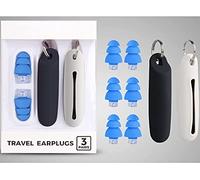 Tapones para los oídos antirruido con fundas protectoras para un mejor sueño y comodidad3 pares de azul