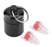 Tapones para los oídos antiruido con reducción de ruido, protección auditiva de alta fidelidad de 27dB para concierto de fiesta de baterista (Rojo)