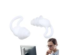 Tapones para los oídos antiruito, 1 par de ayuda para el sueño de viaje reutilizable, tapones para los oídos de silicona para el sueño, para fiestas de oficina, en casa, viajes, hotel apartamento