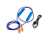 Tapones para los oídos Bluetooth para el trabajo, tapones de silicona reutilizables, ideales para fuentes de ruido fuerte, protección auditiva, sitios de construcción, lugares ruidosos, tapones para