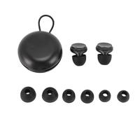 Tapones para los oídos con cancelación de ruido Cómodo Reutilizable Protección auditiva ajustable con 3 modos de volumen para dormir Bloqueo del sonido Material de silicona 2 (Negra)