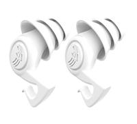 Tapones para los oídos con cancelación de ruido de silicona - Bloqueador de sonido reutilizable, barrera auditiva | Diseño de triple capa lavable, alta reducción de decibelios, cómoda protección