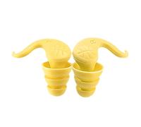 Tapones Para Los Oídos Con Cancelación De Ruido - Par Impermeable Con Forma De Cuerno De Silicona De 3x2,5 Cm Con Estuche | Protección De Bloqueo De Sonido Reutilizable | Ayuda Para Dormir, Trabajar