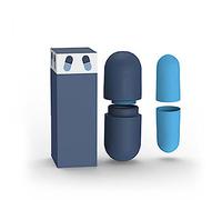 Tapones para los Oídos con Cancelación de Ruido para Dormir y Trabajar, Protección Auditiva Suave, Tapones para los Oídos Silenciosos con Almacenamiento de Cápsulas, Bloqueo (BLUE)