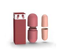 Tapones para los Oídos con Cancelación de Ruido para Dormir y Trabajar, Protección Auditiva Suave, Tapones para los Oídos Silenciosos con Almacenamiento de Cápsulas, Bloqueo (rojo)