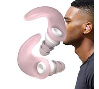 Tapones para los oídos con cancelación de ruido | Tapones de silicona impermeables con aislamiento de ruido | Auriculares de protección auditiva de diseño ovalado para conciertos, eventos en