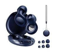 Tapones para los oídos con estuche de almacenamiento para trabajo, estudio, sueño, tapones de silicona para los oídos, protección auditiva, cancelación de ruido, tapones reutilizables para dormir para