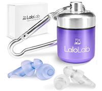Tapones para los oídos con reducción de ruido con funda de LaloLab, dos tamaños, Medium and Small