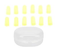 Tapones para los oídos de espuma, suaves y cómodos, reducción de ruido de 36 dB para dormir, trabajar en sitios de construcción, amarillo, 12 unidades