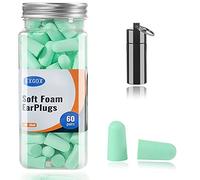 Tapones para los oídos de espuma súper suave,38 dB más alto SNR,60 pares,talla única que se adapta a prácticamente cualquier usuario cómodo para dormir,roncar,estudiar,viajar,conciertos,ruido fuerte