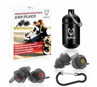 Tapones para los oídos de la motocicleta, 2 pares de protección auditiva reutilizables para el motor, reducción de ruido minimiza el ruido del viento tapones para los oídos para deportes de motor, paracaidismo, coches abiertos, viajes