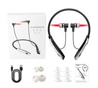 Tapones para los oídos de luz, tapones infrarrojos para los oídos para tinnitus, irradiador suspendido para el cuello, auriculares de irradiación del canal auditivo recargables, mejora
