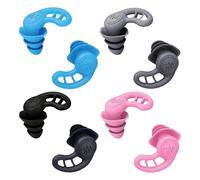 Tapones para los oídos de natación para adultos, 4 pares de tapones para los oídos flotantes, reutilizables, ideales para surf, buceo, piscinas, duchas y otros deportes acuáticos