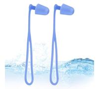Tapones para los oídos de natación - Tapones de silicona suave para los oídos - Auriculares reutilizables con cordón, accesorios de ejercicio para adultos y niños, surf, buceo, kayak, piscina