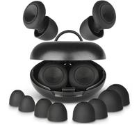 Tapones para los oídos de primera calidad para dormir - 1 par con 4 opciones de tamaño, negro - Tapones para los oídos con cancelación de ruido para un sueño tranquilo e ininterrumpido de SleepDreamz