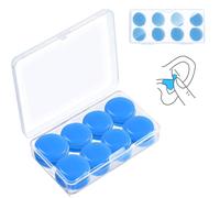 Tapones para los oídos de silicona compatibles con el sueño, reutilizables y maleables, con reducción de ruido, compatibles con conciertos,