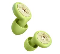 Tapones para los oídos de silicona de bajo perfil, color verde