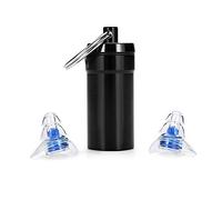 Tapones para los oídos - Maso 1 par de tapones para los oídos con cancelación de ruido de 20 dB con una resistente funda de aluminio de transporte, ultra suave