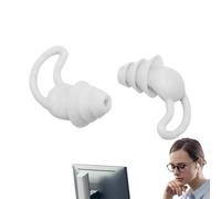 Tapones para los oídos para dormir, 2 piezas de ayuda para el sueño - tapones para los oídos de silicona para conciertos y ruidos - para viajes, oficina, campus de ocio y eventos