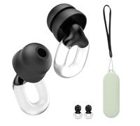Tapones para los Oídos para Dormir, 36dB Tapones Oidos Silicona Cancelacion de Ruido con Sola Almohadilla/Doble Almohadilla, para Dormir, Concentrarse y Viajar - S/M/L, Transparencia