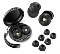 Tapones para los oídos para dormir, 45 dB, reutilizables, protección auditiva, tapones para dormir, buenos para dormir, viajes, concentración, avión con 3 puntas ultrasuaves en S/M/L