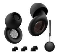Tapones para los oídos para dormir con cancelación de ruido, tapones reutilizables de silicona suave para dormir, conciertos, trabajo, viajes, protección auditiva -reducción de 30 dB, incluye estuche