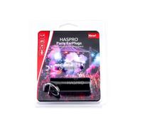Tapones para los oídos para fiestas y conciertos - transparentes, de silicona Party Haspro (1 par)