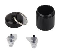 Tapones para los oídos para reducción de ruido, tapones para la oreja para dormir de silicona alta fidelidad 27 dB reducción de ruido de protección auditiva cómoda para el trabajo (Negro)