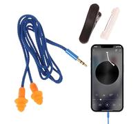 Tapones para los oídos, protección auditiva, bloqueo de ruido de 100 dB, aislamiento acústico de 100 dB, con clips para entrenamiento, estudio, reuniones, llamadas telefónicas, escuchar canciones
