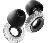 Tapones para los oídos, reducción de ruido de 20 dB con 6 pares de puntas (S/M/L), protección auditiva reutilizable para músicos, raves y sueño (transparentes)