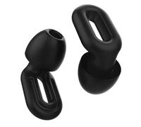 Tapones para los oídos Saccater Focus - Tapones de silicona reutilizables para concentración, trabajo, estudio, dormir cómodo y viajes - Ajustables en XS/S/M/L, SNR23 dB (Negro, XS/S/M/L)