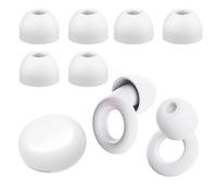 Tapones para Oídos Antiruido con 1 Par de Auriculares de Silicona + 5 Tapones Reemplazables + Caja de Cartón - Reducción de Ruido AAA - Blanco