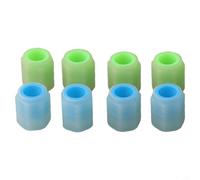 Tapones para rueda Coche Fluorescentes 16mm Impermeables Tapones | Material ABS , brilla para en oscuridad, para carga con solar, 16x12mm, pack 8 unidades