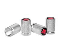 Tapones para válvulas de neumáticos | 4 piezas de aleación de aluminio estancas impermeables | Cubiertas para válvulas de neumáticos de coche | Para sedán, camionetas, motocicletas, vehículos