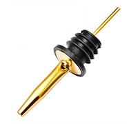 Tapones para vino, 2 estilos, guía de boca de vino, tapón de vertido, aleación de zinc, accesorios para barman (dorado)