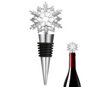 Tapones Para Vino,Decoraciones Navideñas Copo Nieve Reutilizables | Tapón Para Vino Navideño Con Cierre | Para Cerveza Licor Bar Carnaval Fiesta Oficina Restaurante Acampada Año Nuevo