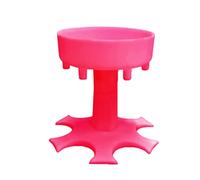 Tapones para vino, dispensador de 6 vasos de chupito, para fiestas, bebidas, juegos, bar, cóctel, vino, herramienta de llenado rápido, organizador de licor (rosa)