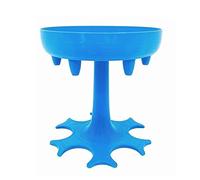 Tapones para vino, dispensador de plástico, 6 soportes para tragos, vertedores de vino, whisky, cerveza, accesorios de bar, herramienta de bebida para fiestas, decantador (azul)