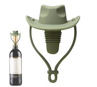 Tapones para vino | Tapón para vino y champán con forma de sombrero de silicona, accesorio de cocina hermético y reutilizable para vodka, brandy, reuniones, bodas, BBQ