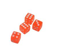 Tapones Rueda Coche 4 Tapas De Válvula Neumático Dados Colores | Cubiertas universales for vástagos de ruedas for automóviles(Transparent orange)