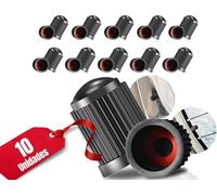 Tapones Rueda Coche,Tapones plastico,Tapones Valvula Coche,Tapones Moto,Tapas de neumatico, tapon Rueda Coche,Tapas de neumatico, Tapones Rueda Moto, Set 10u, con Anillo antifuga (10 Pack)