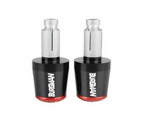Tapones universales para Extremos de Manillar de Moto 7/8" 22MM para Suzuki Burgman 650 400 125 200 AN650 AN400 AN125 AN200 Pesas para Extremos de Manillar de,Black and Red