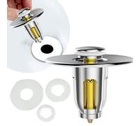 Tapones universales para fregadero de baño y cocina, con núcleo de bala, filtros de drenaje emergentes, accesorios sanitarios, tapones de repuesto para fregadero sin desbordamiento, extensiones de