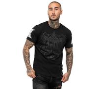 Tapout Ace of Spades Camiseta, Negro/Gris/Blanco, 3XL Hombres