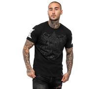 Tapout Ace of Spades Camiseta, Negro/Gris/Blanco, S Hombres