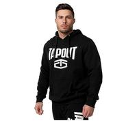 Tapout Active Basic Hoodie Sudadera con Capucha, Blanco/Negro, L para Hombre
