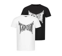 Tapout Amboyn Camiseta, Blanco/Negro, XL Hombres
