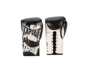 Tapout Angelus 960012 - Guantes de Boxeo (Piel, 1 par), Color Negro y Crudo